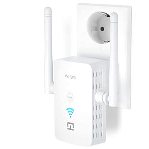 Victure Répéteur WiFi, Amplificateur Wifi, WiFi Booster, AP, 2,4 GHz, 300 Mbps, avec port Ethernet et interface d'alimentation, WPS, facile à installation, Compatible avec tous les routeurs