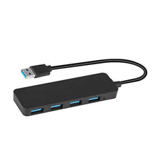 Charger l&#39;image dans la galerie, Yizhet Hub USB Data Hub 4 Ports USB 3.0 Portable Multi Hub avec Câble de 30MM Compatible pour Macbook/Mac Pro/Mini/iMac/Surface Pro/XPS/Notebook PC, Plug-et-Play