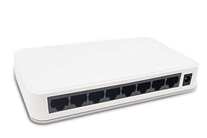 Netgear GS208-100PES Switch 8 Ports Gigabit plastique Idéal pour étendre la connectivité réseau au sein des TPE, bureaux à domicile, réseaux domestiques