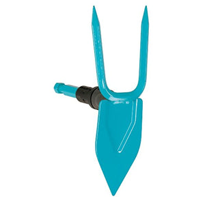 Serfouette Combisystem de Gardena : Houe avec Lame en Forme de Cœur, 2 Dents, Largeur de Travail 7 Cm, en Acier de Haute Qualité, Revêtement Duroplast (3215-20)