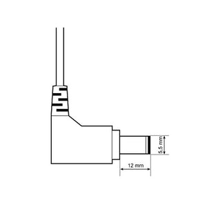 LEICKE Alimentation 12V 1A |Chargeur 12W pour AVM FritzBox 2110, 6320,7320,7330,7330 , Telekom,T-Com, Speedport, Radio-réveil, barres lumineuses LED, USB-Hub, Scanner, Switch