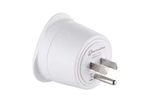 Charger l&#39;image dans la galerie, Electraline 70054 Adaptateur de voyage France/Europe vers Usa 2 Broches Europe vers 3 Broches Usa,  , Blanc