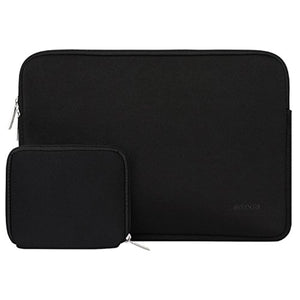 MOSISO Housse Compatible avec 13-13,3 Pouces MacBook Pro, MacBook Air, Notebook Computer, Laptop Sleeve Néoprène Hydrofuge Sac avec Petite Pochette, Noir