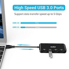 Charger l&#39;image dans la galerie, Atolla Hub USB 3.0 Multiprise, Multi 4 Ports USB Multiple Ultra Fin avec Voyants de Commutateurs d&#39;alimentation Individuels