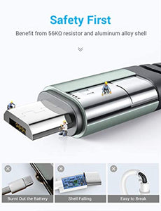 Câble Micro USB AINOPE [Lot de 2, 2M] Câble Chargeur Micro USB Samsung Nylon Câble Samsung s7, Câble de Charge Rapide pour Samsung S7 / S6 / J7 / Note 5, Huawei, Wiko, Nexus, Motorola.