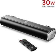 Charger l&#39;image dans la galerie, BOMAKER Mini Barre de Son 16-inch Sound Bar 30W RMS avec entrée Bluetooth 5.0, câble Optique, AUX ou USB pour TV, PC, Ordinateur, Téléphone Portable, Videoprojecteur, PS4, Xbox - Tapio I