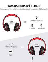 Charger l&#39;image dans la galerie, Mpow 059 Casque Bluetooth avec Micro,Pliable Casque Bluetooth CVC 6.0 Appel Mains Libres,Casque Audio Hi-FI,Casque sans Fil＆Mode Filaire avec Étui Portable pour Téléphones/Tablette/PC Cours en Ligne