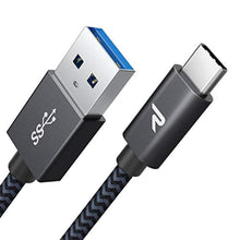 Charger l&#39;image dans la galerie, Rampow Câble USB Type C à USB 3.0 - Câble USB C Charge/Synchro Ultime Rapide Nylon Tressé Gris Sidéral