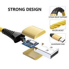 Charger l&#39;image dans la galerie, Câble USB C Yosou Câble Chargeur [2m / Lot de 2] USB Type c Câble de Charge Tressé en Nylon Câble Téléphone pour Samsung S8 S9 S10 A30 A40 A50 A70 A20e,Huawei P9 P20 P10 P30,Xiaomi,Sony,Google Pixel