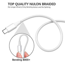 Charger l&#39;image dans la galerie, Câble USB C (2M+2M,Lot de 2) Charge Rapide Nylon Tressé Chargeur Type C pour Samsung S8 S9 S10 A20e A30 A40 A50 A70, Câble Chargeur pour Xiaomi A1 A2 8 9 9T 10,Redmi Note 8,Huawei P9 P20 Lite P30 P10