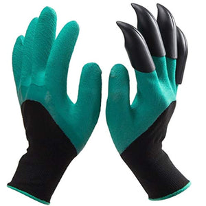 Gants de jardin avec griffes, parfaits pour semer la semence piquer - sûr pour la taille des roses - meilleur outil de jardinage - meilleur cadeau pour les jardiniers (double griffe)