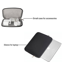 Charger l&#39;image dans la galerie, MOSISO Housse Compatible avec 13-13,3 Pouces MacBook Pro, MacBook Air, Notebook Computer, Laptop Sleeve Néoprène Hydrofuge Sac avec Petite Pochette, Noir