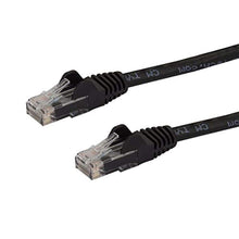 Charger l&#39;image dans la galerie, StarTech Câble réseau Cat6 Gigabit UTP sans crochet de 1m - Cordon Ethernet RJ45 anti-accroc - M/M - Noir