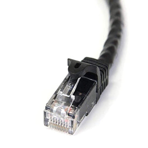 StarTech Câble réseau Cat6 Gigabit UTP sans crochet de 1m - Cordon Ethernet RJ45 anti-accroc - M/M - Noir