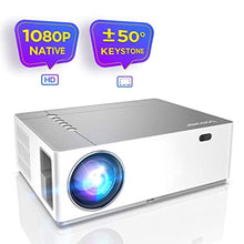 Charger l&#39;image dans la galerie, Vidéoprojecteur Full HD, BOMAKER 6800 Lumens Native 1080P avec Zoom 4D Trapézoïdale ± 50 ° Keystone Soutien 4K Son Dolby Rétroprojecteur 300 &quot; 90,000 Heures Projecteur LED Home Cinéma &amp; Présentation