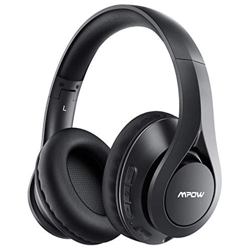 Casque Bluetooth sans Fil,60 Heures d’Autonomie Mpow 059 Pro Bluetooth 5.0 Casque Audio sans Fil avec Mic,Bandeau Réglable Pliable Casque Circum-aural,pour Téléphone /TV/iPad/ Ordinateur Portable