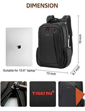 Charger l&#39;image dans la galerie, Norsens Sac à Dos Ordinateur Portable 17/15.6 Pouces Antivol pour Homme Imperméable Sac a Dos PC Portable pour Loisirs/Affaire/Scolaire Noir