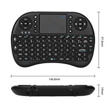 Charger l&#39;image dans la galerie, Rii Mini i8 Wireless (AZERTY) - Mini Clavier français, Ergonomique sans Fil avec Touchpad - Pour Smart TV, mini PC, HTPC, Console, Ordinateur