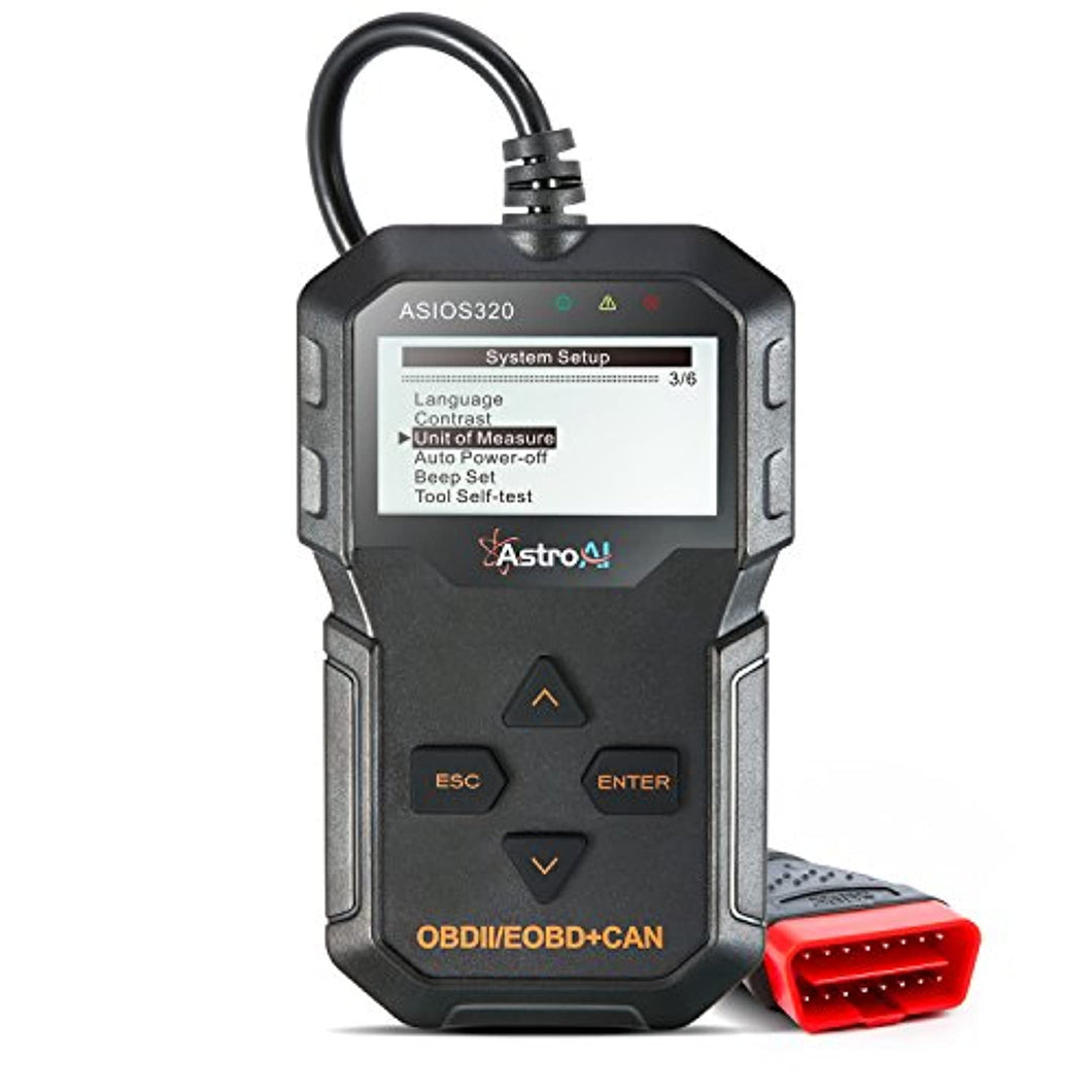 AstroAI OBD2 Diagnostique Voiture, Valise Diagnostic Multimarque, Lecteur de Code de Défaut Scanner, Outil de Diagnostic Auto pour Tester les Systèmes de Moteur avec Étui de Transport Cadeau Homme