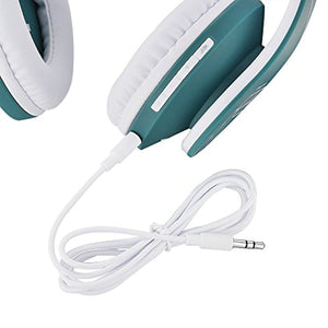 PowerLocus Casque Bluetooth sans Fil, Casque Audio stéréo Pliable sans Fil et Filaire avec Micro intégré, Micro SD/TF, FM pour iPhone/Wiko/Samsung/iPad/PC (Bleu)