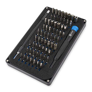 iFixit 64 Bit Driver Kit Kit de 64 embouts longue manche à tournevis en aluminium cruciforme Phillips torx security pentalobe JIS tri-point outils de précision