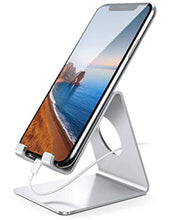 Charger l&#39;image dans la galerie, Lamicall Support Téléphone, Dock Téléphone : Support Dock pour Phone XS XS Max XR X 8 7 6 6S Plus 5 4, Huawei, Samsung S9 S8 S7 S6 S5 S4 S3, Accessoires, d&#39;autres Smartphones Aluminium - Argenté