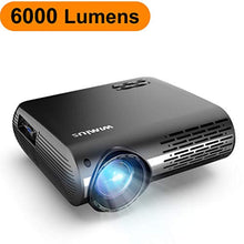 Charger l&#39;image dans la galerie, Vidéoprojecteur, WiMiUS 6000 Lumens Full HD 1920x1080P Natif Rétroprojecteur Supporte 4K Son Dolby Réglage Digital 70,000 Heures LED Home Cinéma