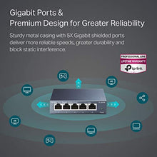 Charger l&#39;image dans la galerie, TP-Link Switch Ethernet Gigabit 5 RJ45 ports metallique 10/100/1000 Mbps (Vitesse jusqu&#39;à 2000Mbps), idéal pour étendre le réseau câblé pour les PME et les bureaux à domicile, TL-SG105