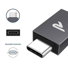 Charger l&#39;image dans la galerie, Adaptateur USB C vers USB A - RAMPOW - Samsung S8/S9/S10 - MacBook Pro - Google Pixel - Chromebook - Huawei P20/P30 - [Lot de 2] - Gris Sidéral