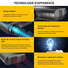 Charger l&#39;image dans la galerie, Vidéoprojecteur, WiMiUS 6000 Lumens Full HD 1920x1080P Natif Rétroprojecteur Supporte 4K Son Dolby Réglage Digital 70,000 Heures LED Home Cinéma