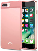 Charger l&#39;image dans la galerie, HiKiNS Coque Batterie pour iPhone 6/6s/7/8, 5000mAh Chargeur Portable Batterie Externe Rechargeable Puissante Power Bank Coque Batterie pour iPhone 6/6s/7/8 - Rosegold