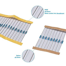 Charger l&#39;image dans la galerie, ELEGOO 525pcs Kit de résistance électrique 17 Valeurs 0 Ohm-1M Ohm 1% avec boîte en Plastique Composants électroniques pour Projet expérimental et Projet expérimental