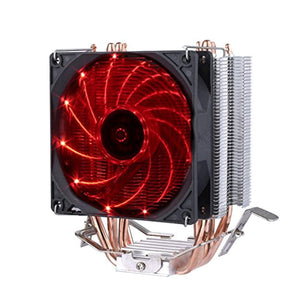 Ventilateur de processeur - upHere CPU Cooler -  92mm - 4 tubes Thermiques - ultra silencieux - Intel - AMD - rouge