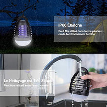 Charger l&#39;image dans la galerie, EVILTO Moustique Tueur Lampe Camping, 2 en 1 Lampe Anti Moustique et Lanterne de Camping, UV LED Tue Mouches Destructeur D&#39; Insectes Electrique, Portable USB Rechargeable, IP66 Imperméable Zapper.