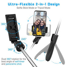 Charger l&#39;image dans la galerie, ELEGIANT Perche Selfie Bluetooth, Selfie Stick Trépied Monopode avec Télécommande Amovible 360° Rotation 3-en-1 Bâton de Selfie Extensible pour Iphone Sumsung Huawei Xiaomi