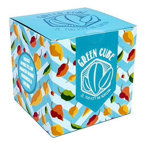 Green cube, le ton Kit de plantation de piments – 5 Différentes Variétés de piments poivrons de cultiver. Parfaite idea-regalo .