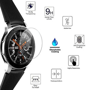 AILRINNI [Pack de 5] Samsung Galaxy Watch 46mm Protection écran, Film Protection d'écran en Verre Trempé  [Anti-Rayure] Dureté 9H écran