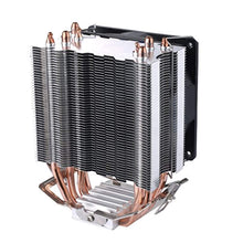 Charger l&#39;image dans la galerie, Ventilateur de processeur - upHere CPU Cooler -  92mm - 4 tubes Thermiques - ultra silencieux - Intel - AMD - rouge