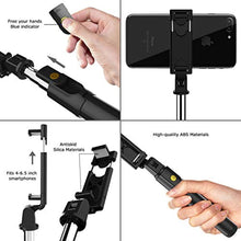 Charger l&#39;image dans la galerie, SYOSIN Perche Selfie Trépied Extensible avec Télécommande, 3 en 1 Bluetooth Selfie Stick Monopode et Support Téléphone pour Smartphones Jusqu&#39;à 3,5-6 Pouces