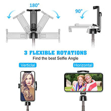 Charger l&#39;image dans la galerie, Bovon Perche Selfie Bluetooth, 3 en 1 Mini Trépied Smartphone Extensible Selfie Stick Monopode en Aluminium avec Télécommande