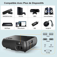 Charger l&#39;image dans la galerie, Vidéoprojecteur, WiMiUS 6000 Lumens Full HD 1920x1080P Natif Rétroprojecteur Supporte 4K Son Dolby Réglage Digital 70,000 Heures LED Home Cinéma