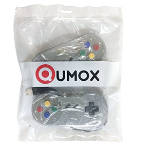 QUMOX 2X SFC Manette de Jeu pour Jeux Nintendo pour Windows PC USB Super Famicom