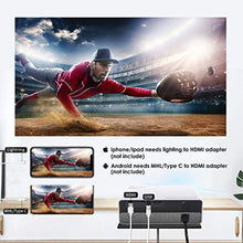 Charger l&#39;image dans la galerie, Vidéoprojecteur, ELEPHAS 6800 Lumens Rétroprojecteur 1080P Natif 1920x1080 Full HD Projecteur LED Portable Multimédia Home Cinéma Présentation PPT