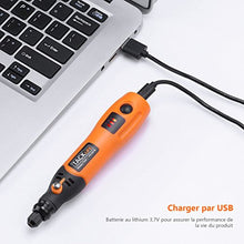 Charger l&#39;image dans la galerie, Tacklife Mini Outil Rotatif sans Fil 3.7V DC/ 3 Vitesses Rotatives/Protection Contre Les Surcharges / 31 Accessoires/Micro USB/Batterie au Lithium/Sculpter/Polir PCG01B