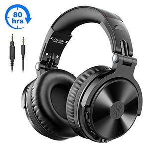 Casque Bluetooth 80 Heures de Lecture OneOdio Casque sans Fil avec Microphone CVC 8.0 Casque Audio Hi-FI Pliable pour Smartphone PC iPad Ordinateur Portable