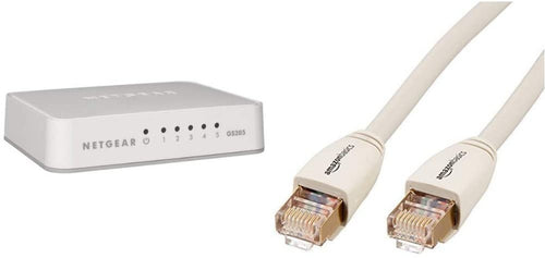 Netgear GS208-100PES Switch 8 Ports Gigabit plastique Idéal pour étendre la connectivité réseau au sein des TPE, bureaux à domicile, réseaux domestiques