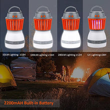 Charger l&#39;image dans la galerie, Lampe Anti Moustique LED UV Bawoo Lampe Camping 2 En 1 Lampe Torche Randonnée Rechargeable 2200mah Batterie Etanche IP67 3 Luminosité Avec USB Cable