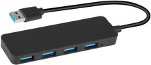 Charger l&#39;image dans la galerie, Yizhet Hub USB Data Hub 4 Ports USB 3.0 Portable Multi Hub avec Câble de 30MM Compatible pour Macbook/Mac Pro/Mini/iMac/Surface Pro/XPS/Notebook PC, Plug-et-Play