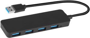 Yizhet Hub USB Data Hub 4 Ports USB 3.0 Portable Multi Hub avec Câble de 30MM Compatible pour Macbook/Mac Pro/Mini/iMac/Surface Pro/XPS/Notebook PC, Plug-et-Play