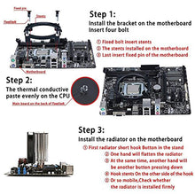 Charger l&#39;image dans la galerie, Ventilateur de processeur - upHere CPU Cooler -  92mm - 4 tubes Thermiques - ultra silencieux - Intel - AMD - rouge